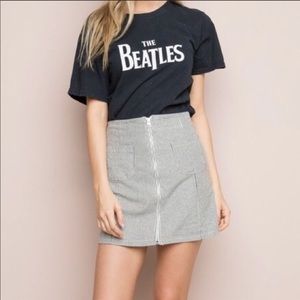brandy melville striped pocket skirt
